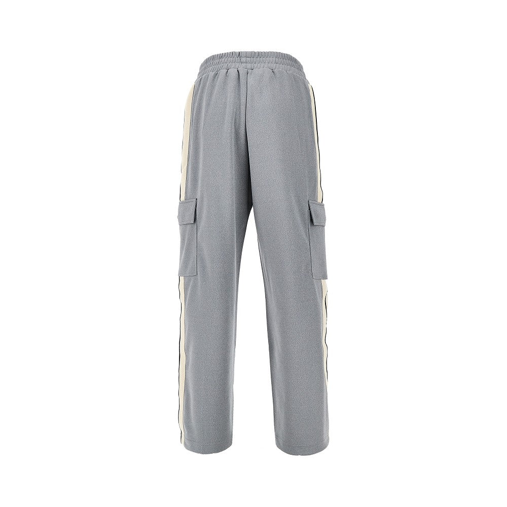 Technical jersey cargo track pants