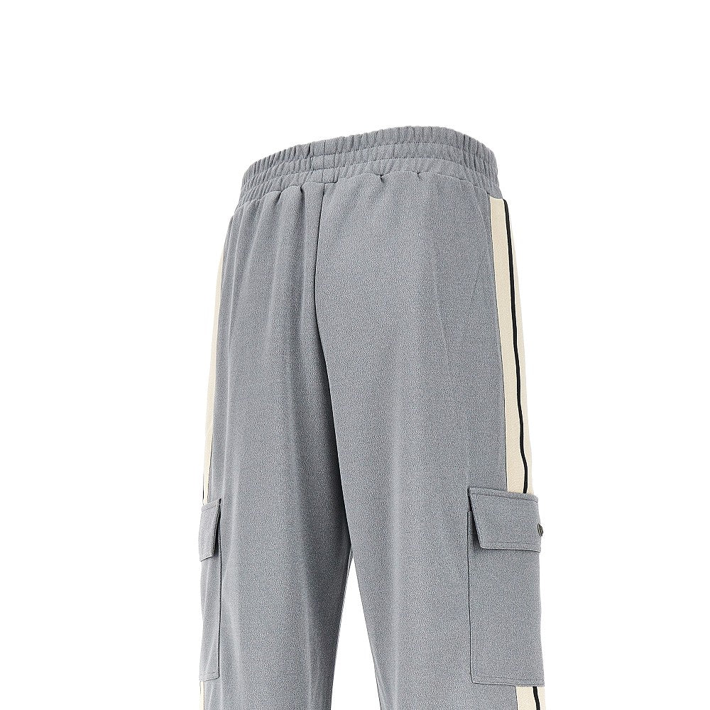 Technical jersey cargo track pants