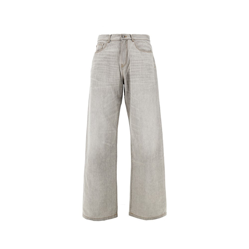 Jeans Loose Fit con logo incurvato