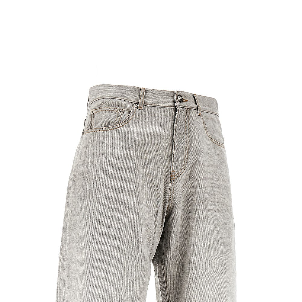 Jeans Loose Fit con logo incurvato