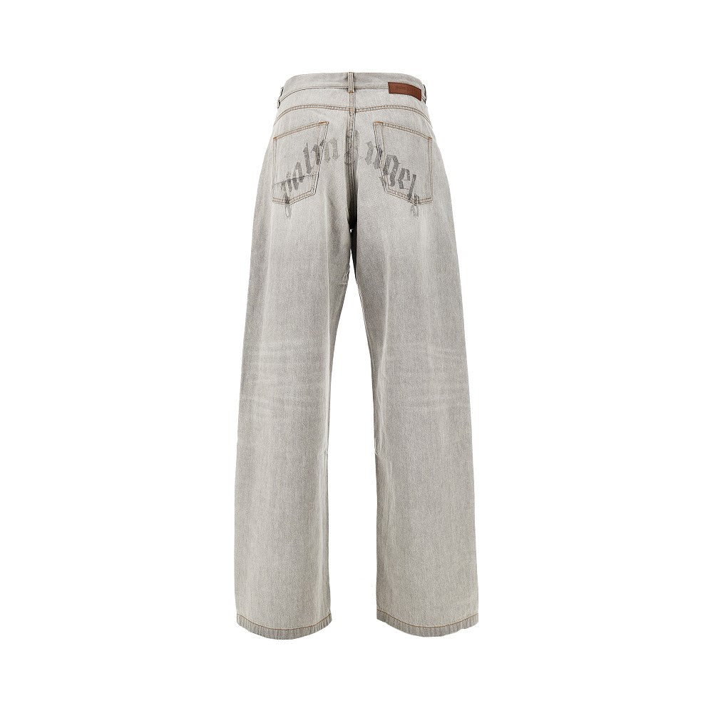 Jeans Loose Fit con logo incurvato