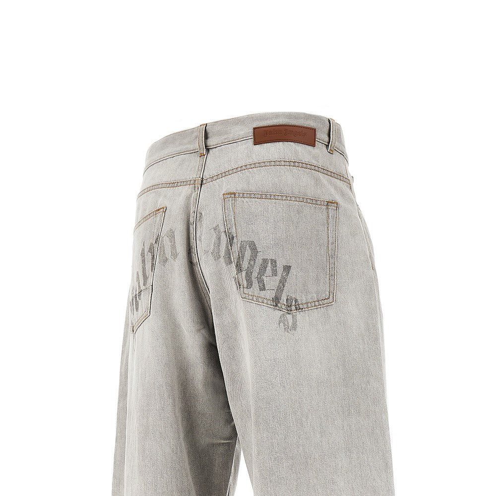 Jeans Loose Fit con logo incurvato