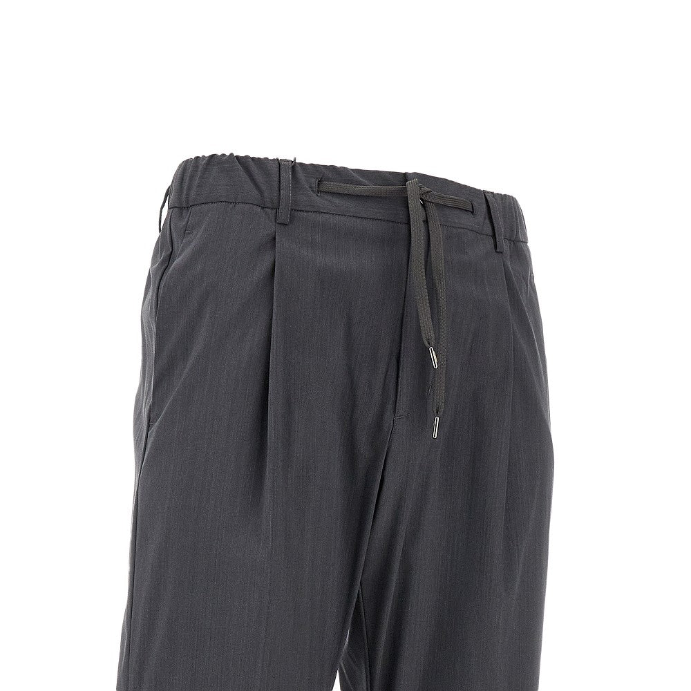 Pantalone in misto lana con pince