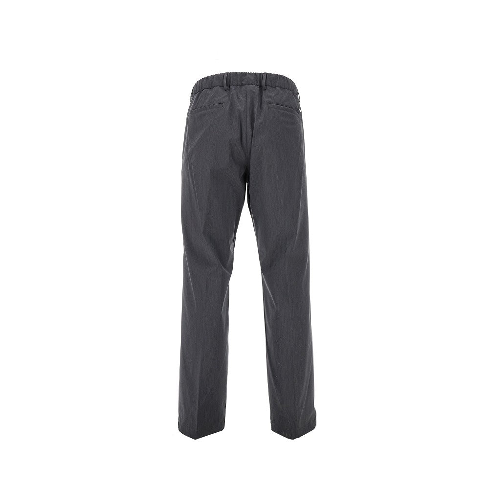 Wool-blend pants with dart