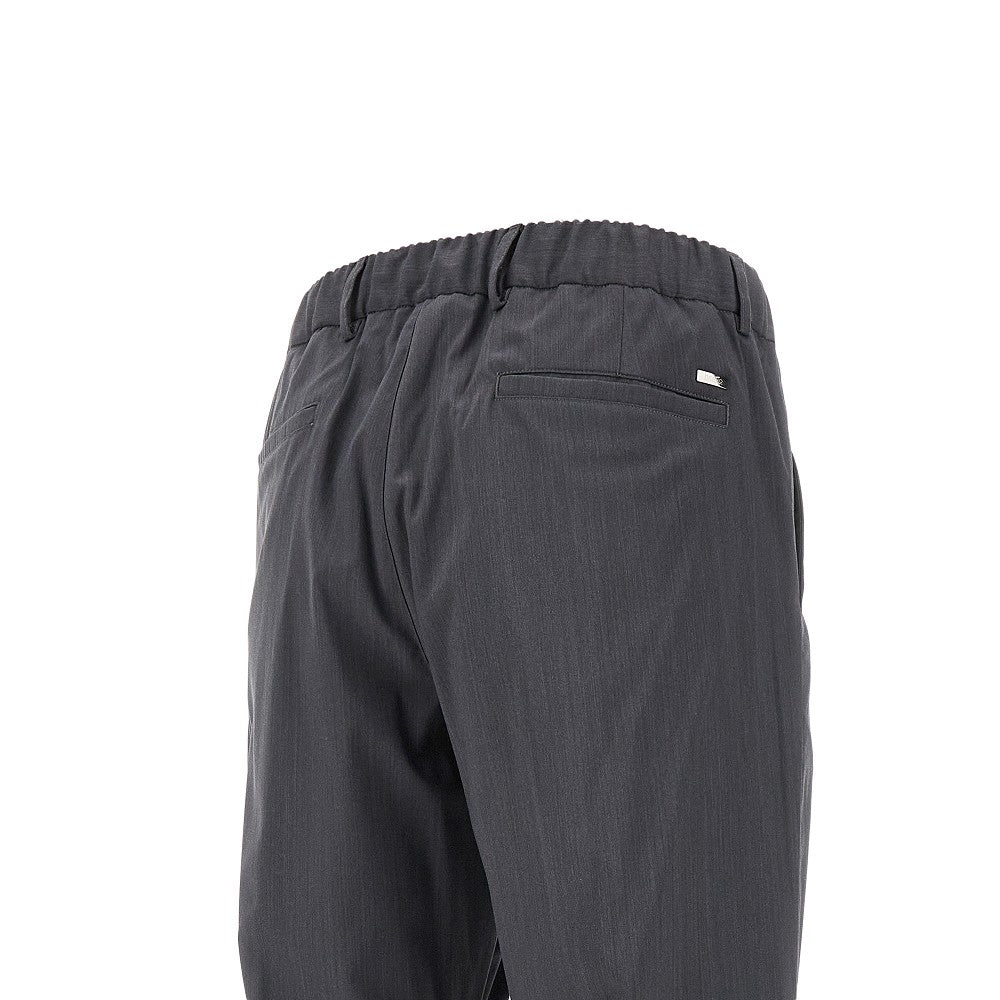 Wool-blend pants with dart