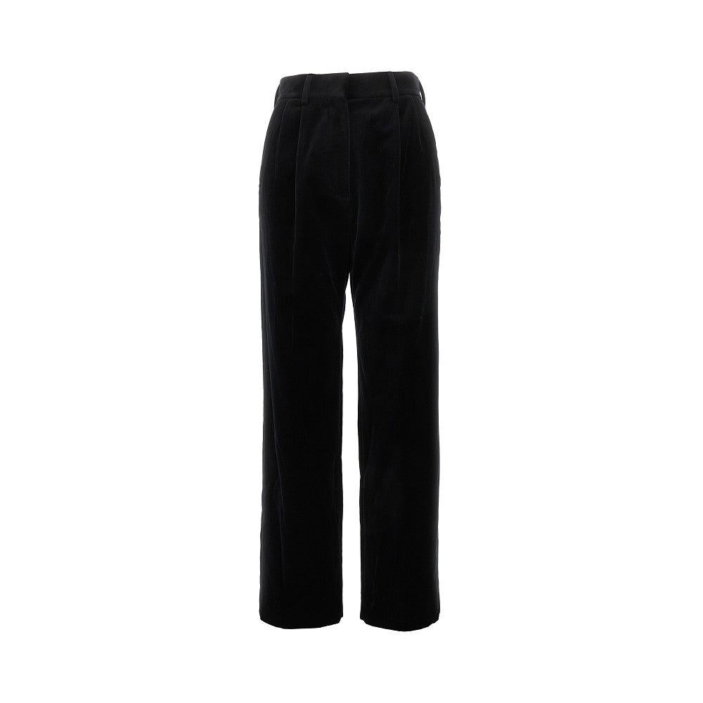 'Fox' velvet pants with darts