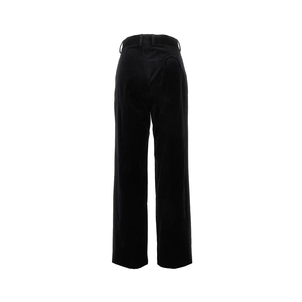 'Fox' velvet pants with darts