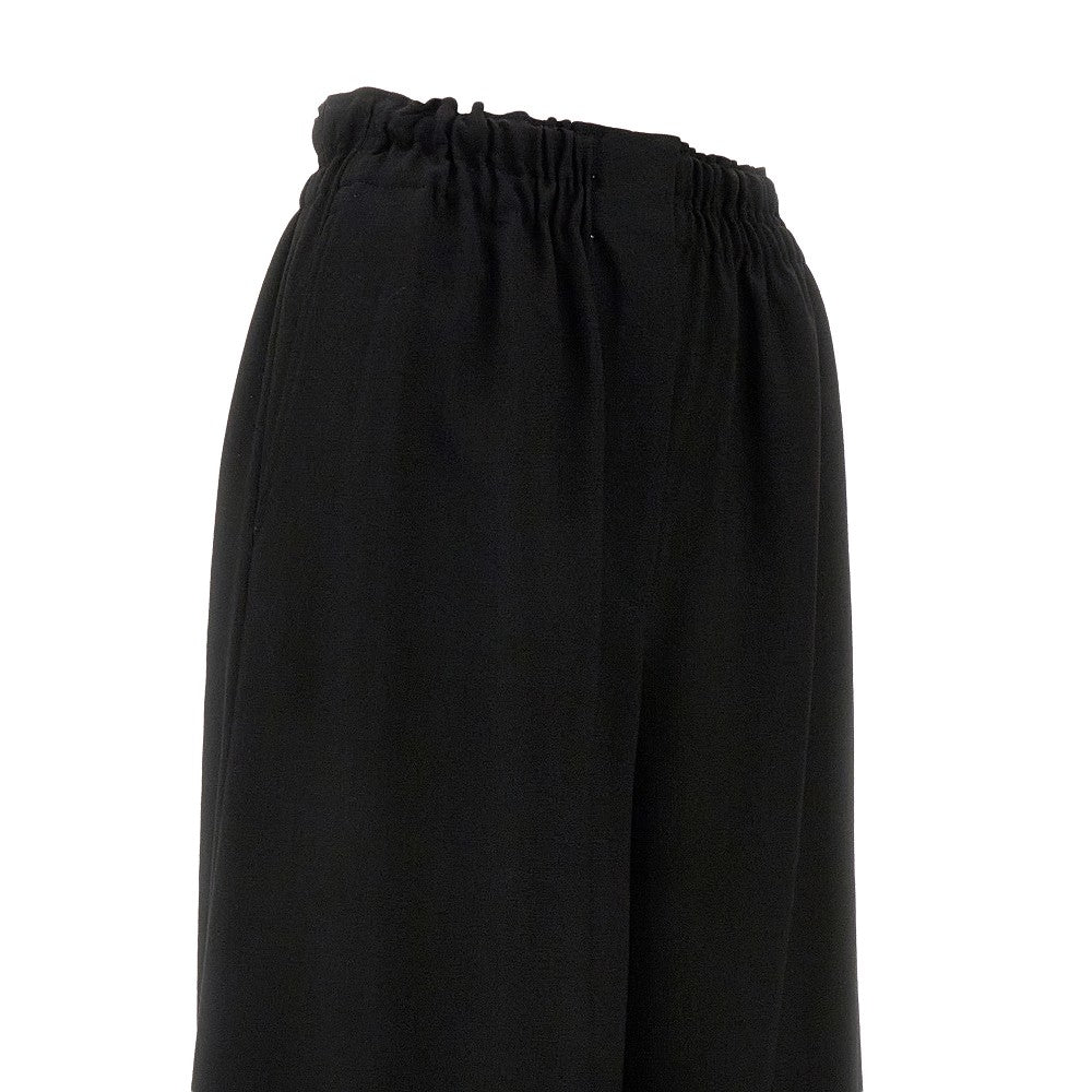 Pantalone in lana con gamba oversize