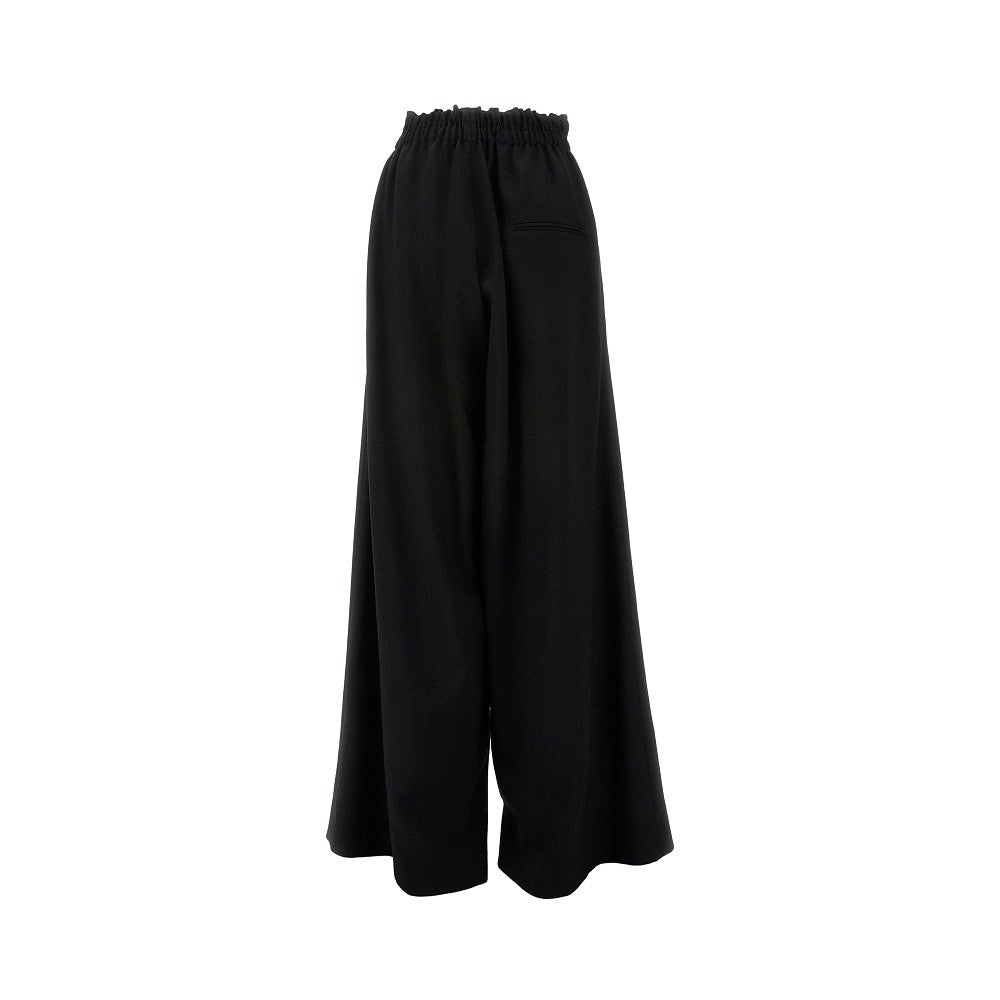 Pantalone in lana con gamba oversize