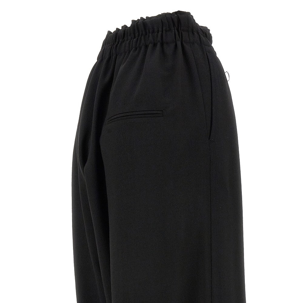 Pantalone in lana con gamba oversize