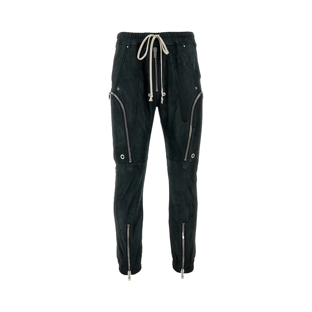 'Bauhaus' leather cargo pants