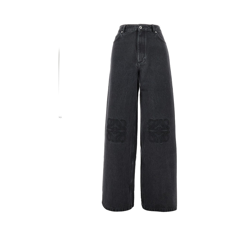 Jeans Baggy Fit con ricamo Anagram