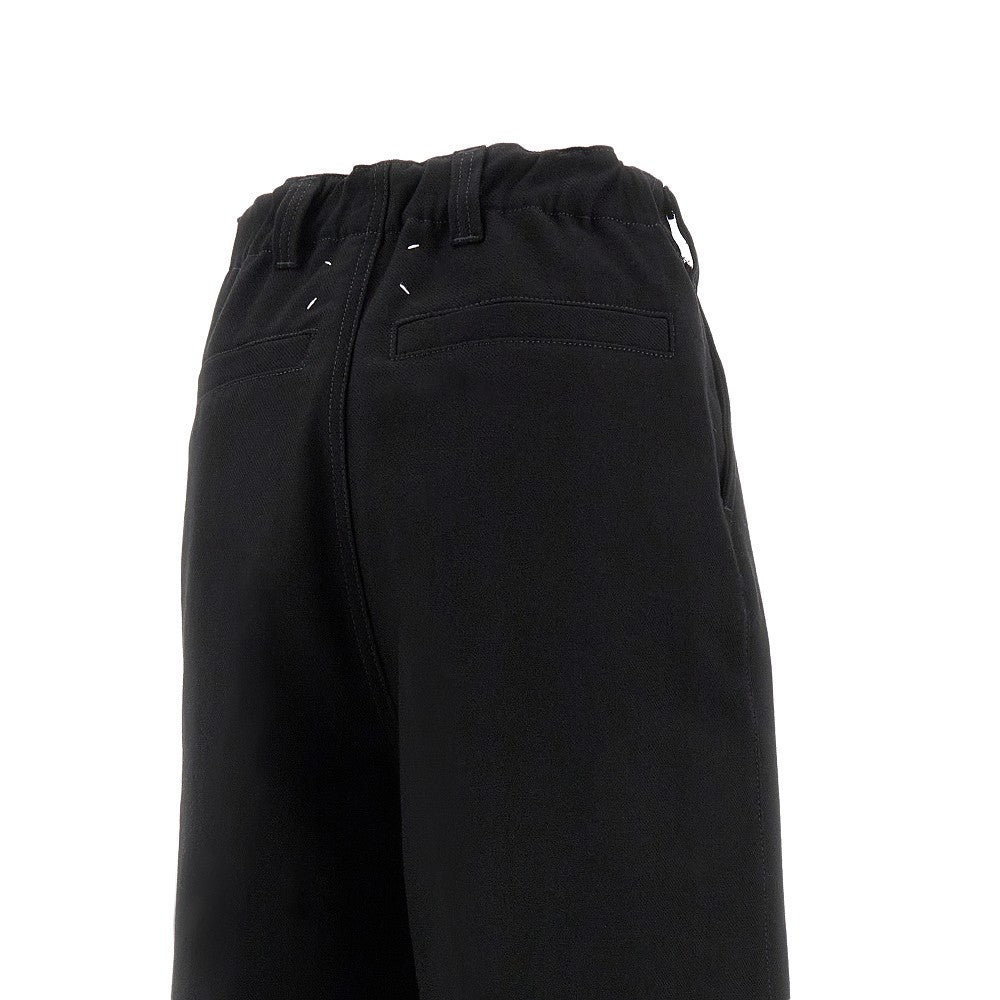 Oversized gabardine pants