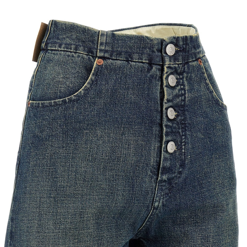 Jeans ampi con trattamento vintage