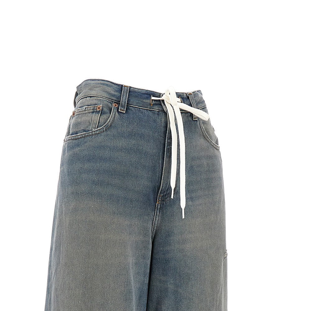 Jeans oversize con coulisse
