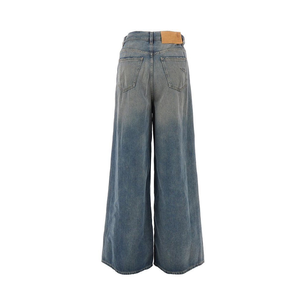 Jeans oversize con coulisse