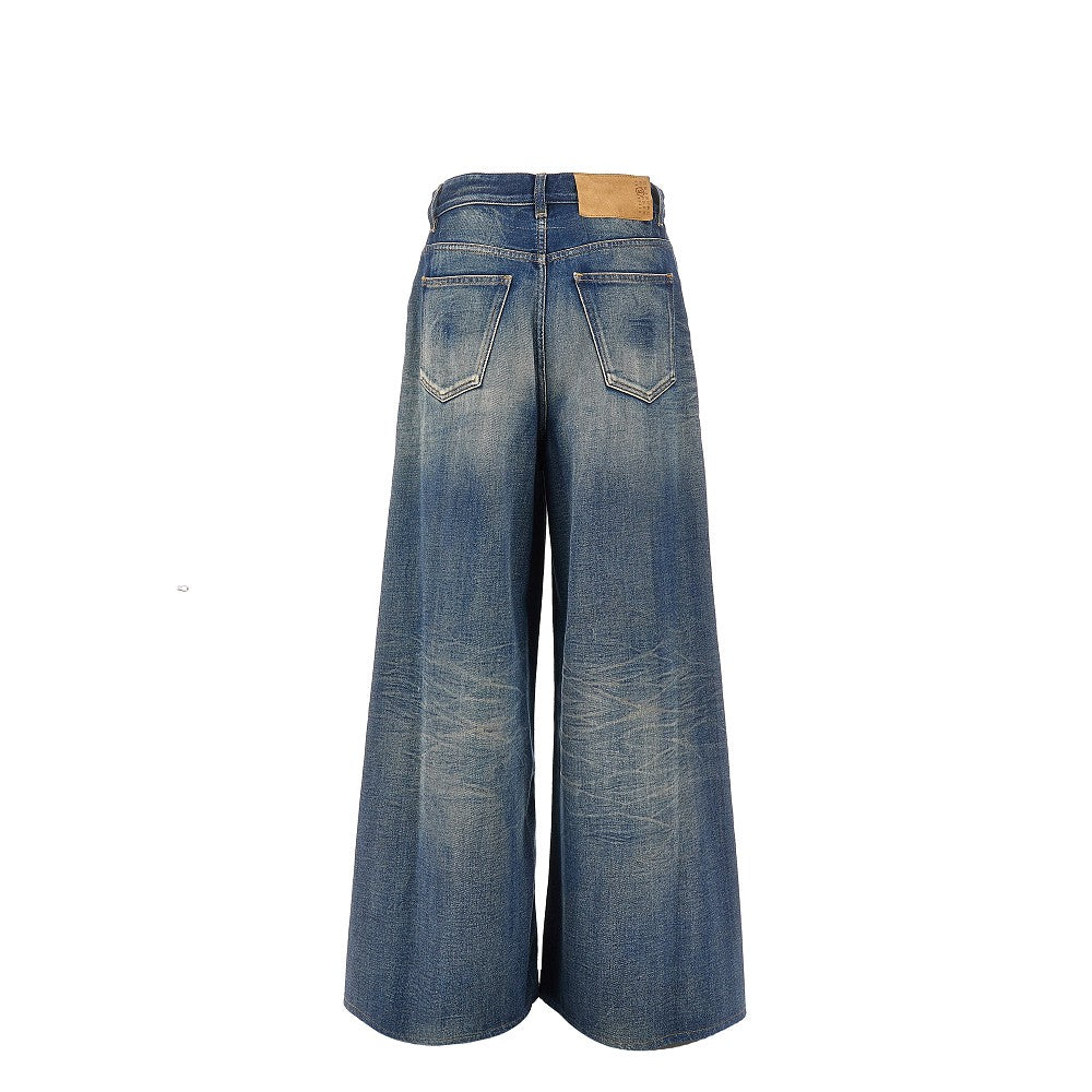 Jeans oversize con coulisse