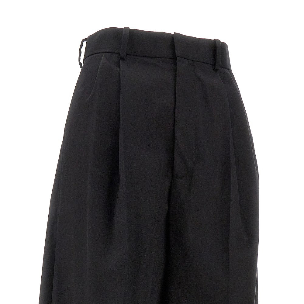 Pantalone a gamba ampia con pinces