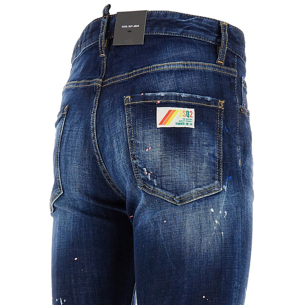 Jeans 'Cool Guy' Dark Neon Splash Wash