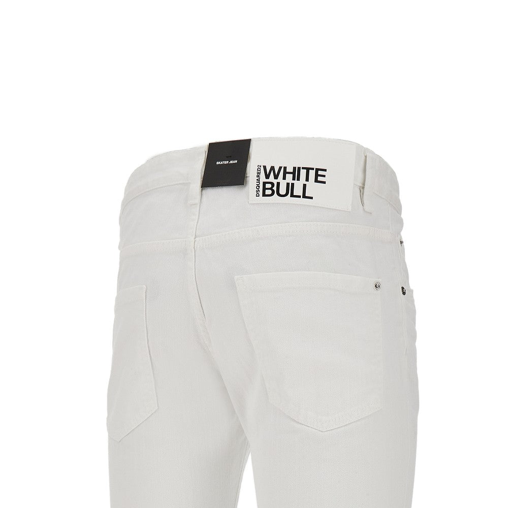 Jeans Skater Fit 'White Bull'
