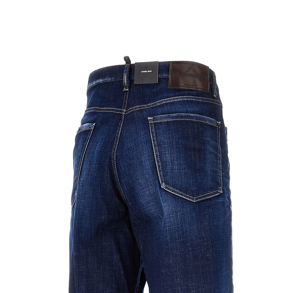 Jeans Loose Fit Dark Clean Wash