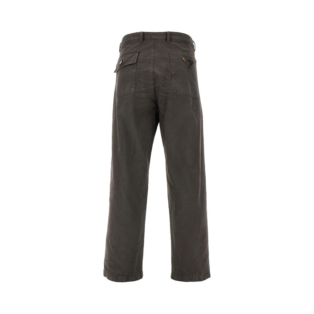 Pantalone in tela effetto vintage