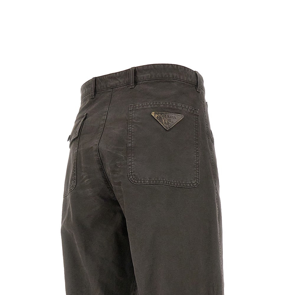 Pantalone in tela effetto vintage
