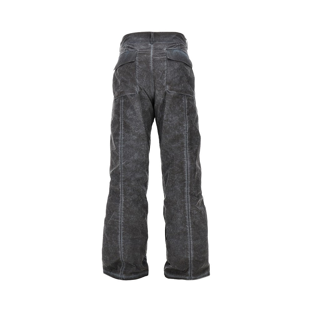 Pantalone cargo in nylon lavato a freddo