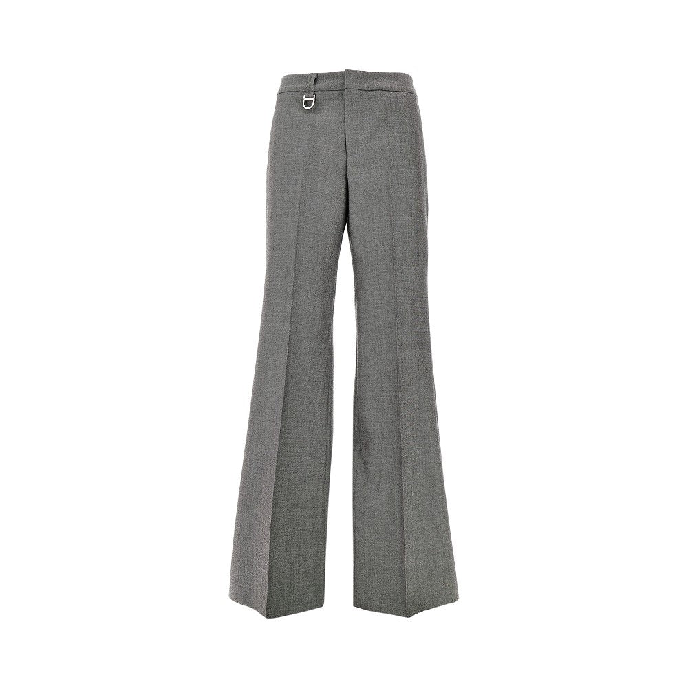 Pantalone 'Sabine' in grisaglia di lana