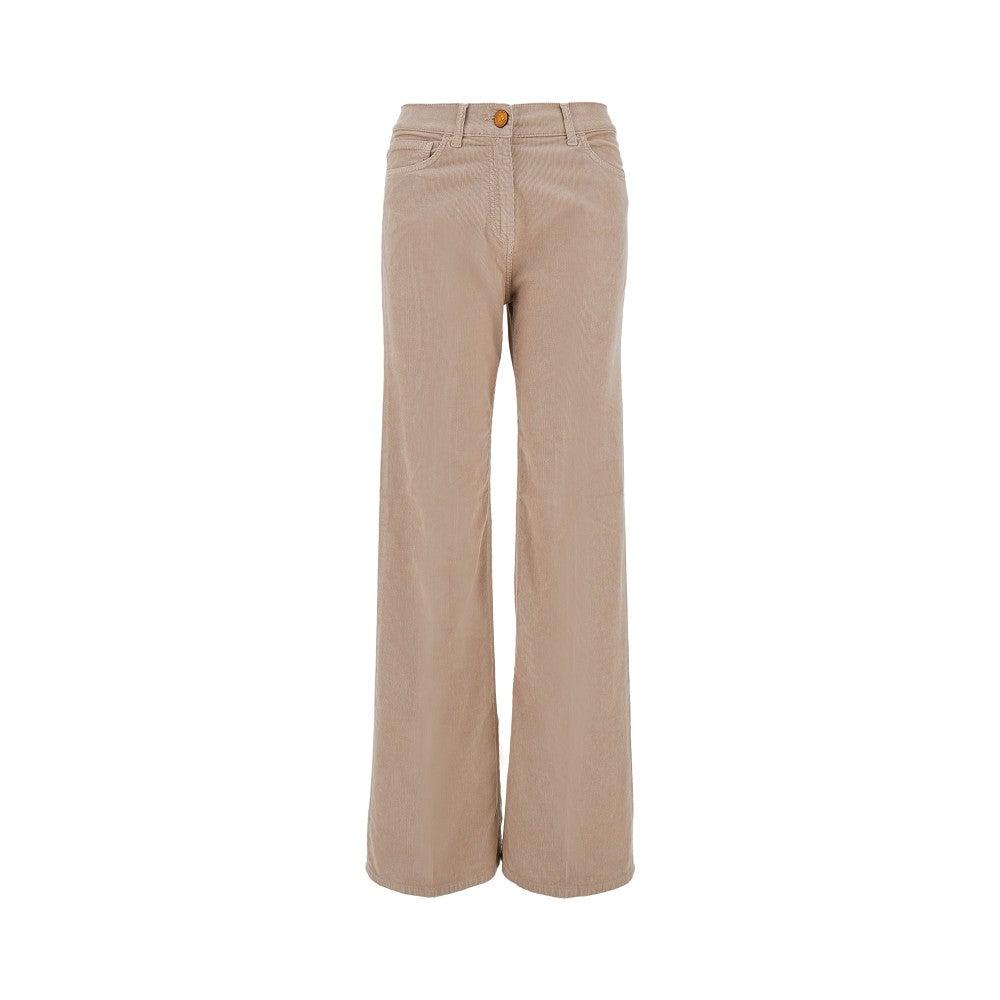 Pantalone 'Smin' in velluto stretch