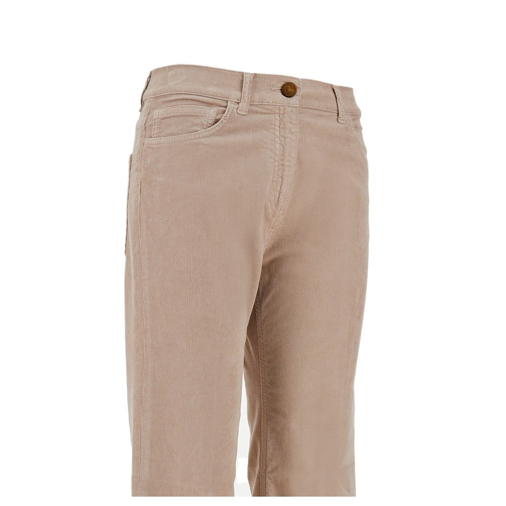 Pantalone 'Smin' in velluto stretch