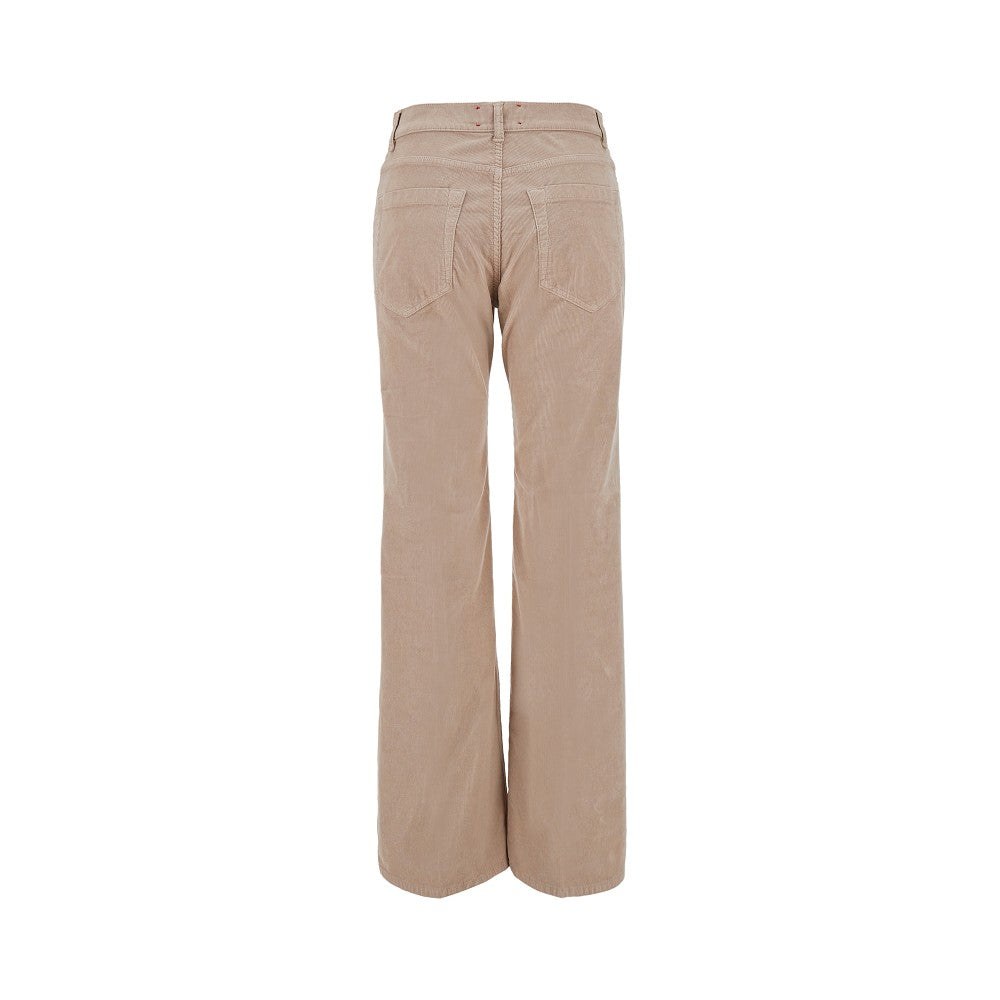 Pantalone 'Smin' in velluto stretch