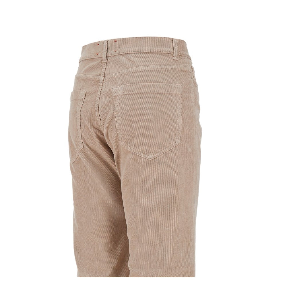 Pantalone 'Smin' in velluto stretch