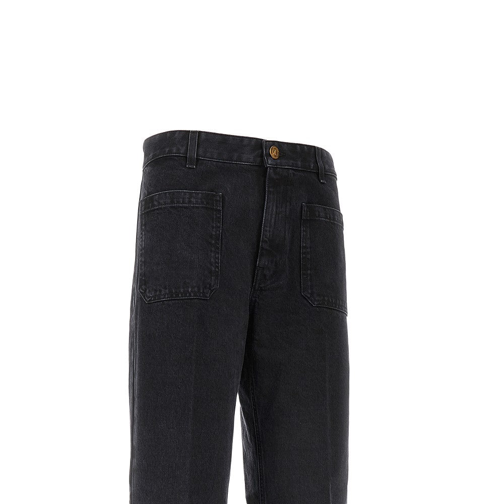 Cotton denim 'Curt' pants