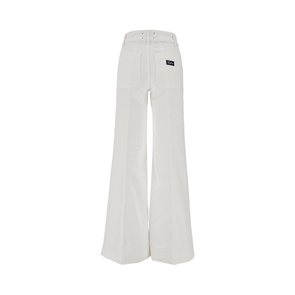 Stretch bull denim 'Jane' pants