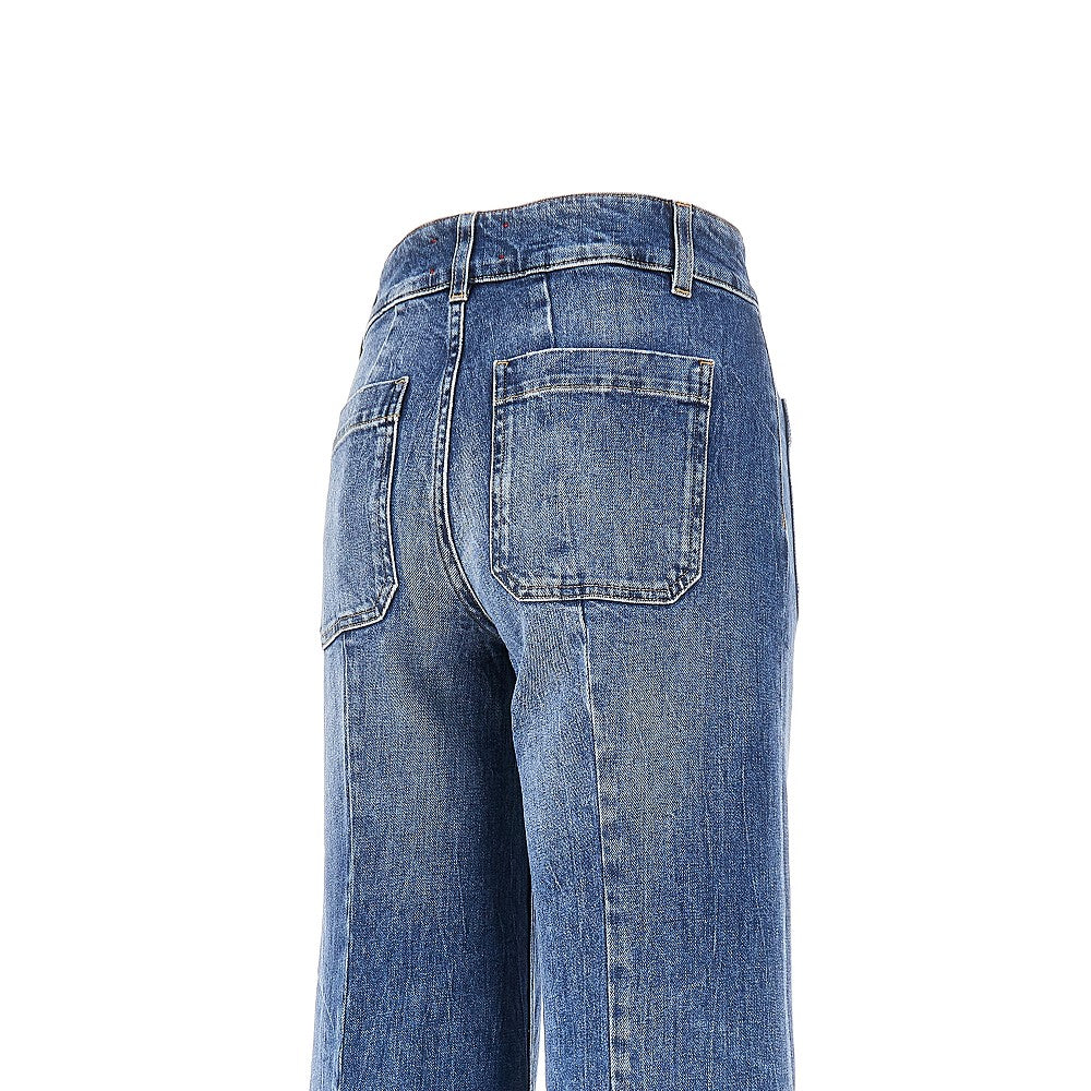 Pantalone 'Jane' in denim stretch