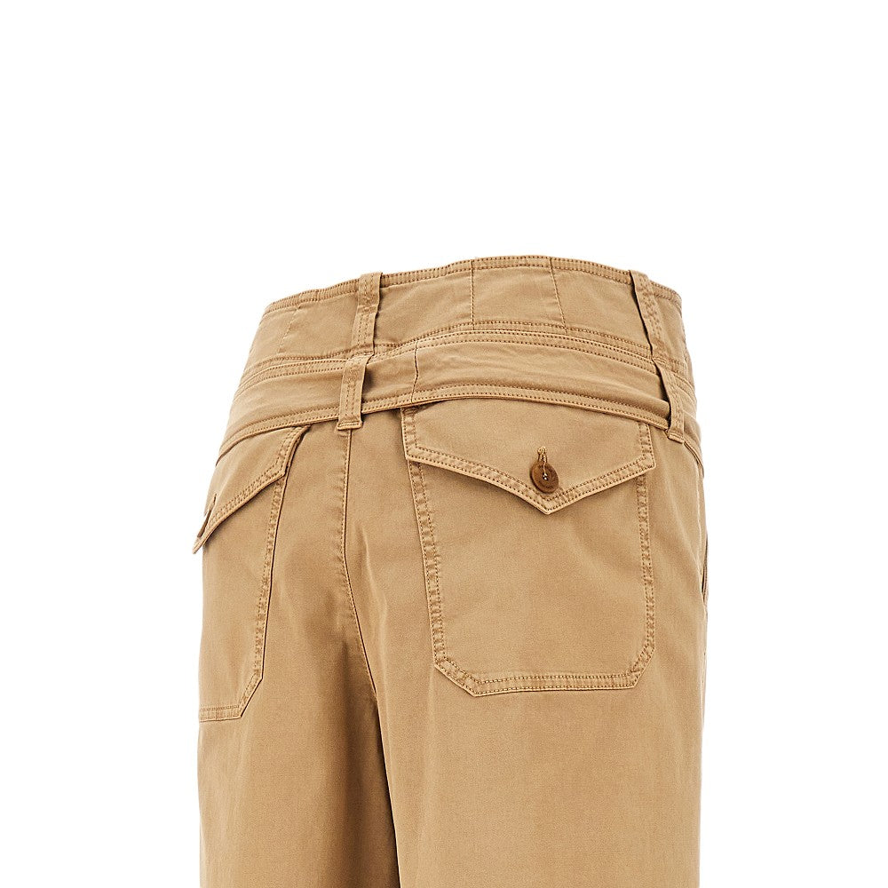 Pantalone 'Melie' in raso stretch