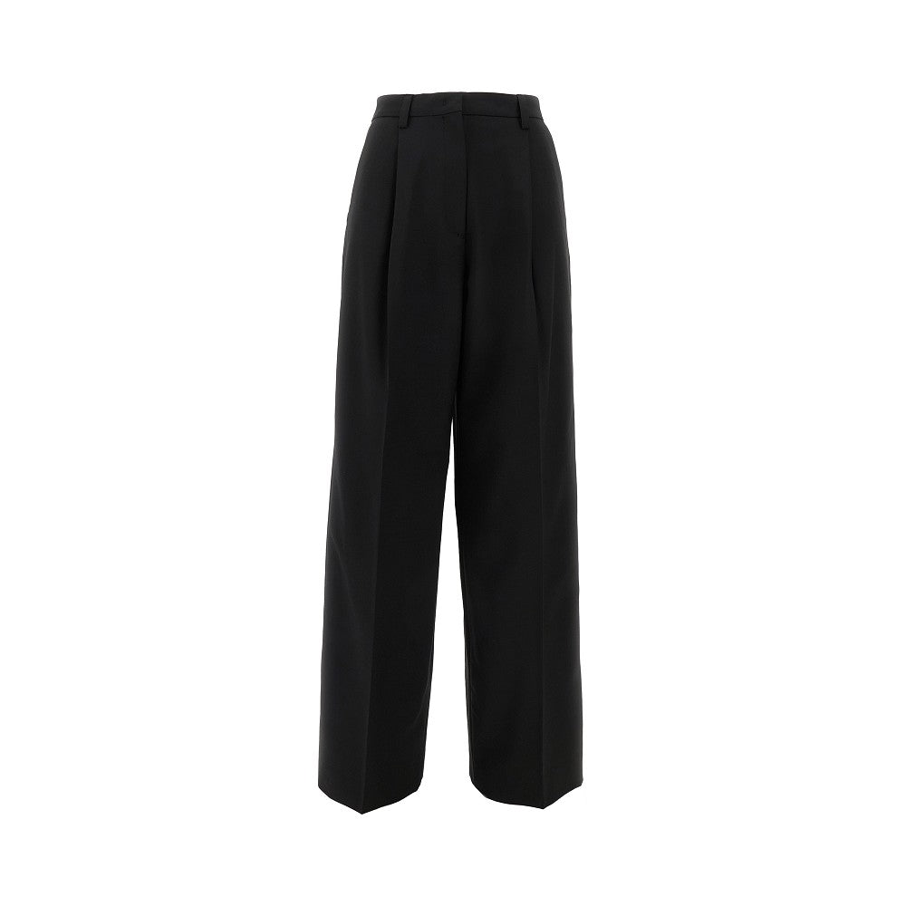 Pantalone in gabardine con pince