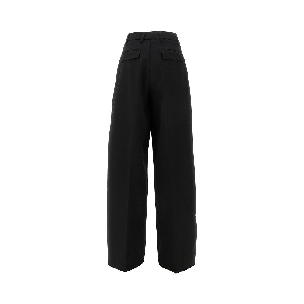 Pantalone in gabardine con pince