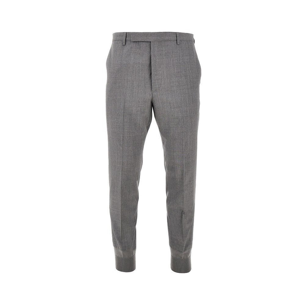 Pantalone jogger ibrido in lana