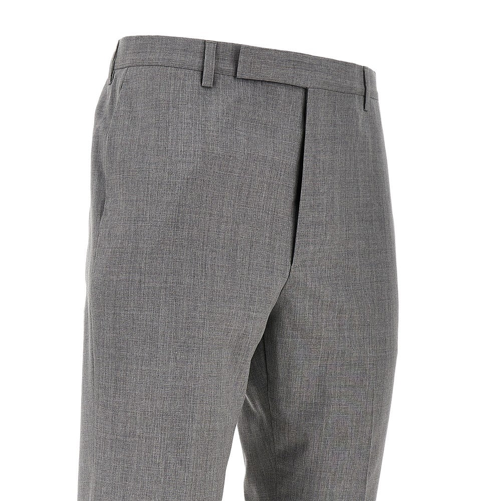 Pantalone jogger ibrido in lana