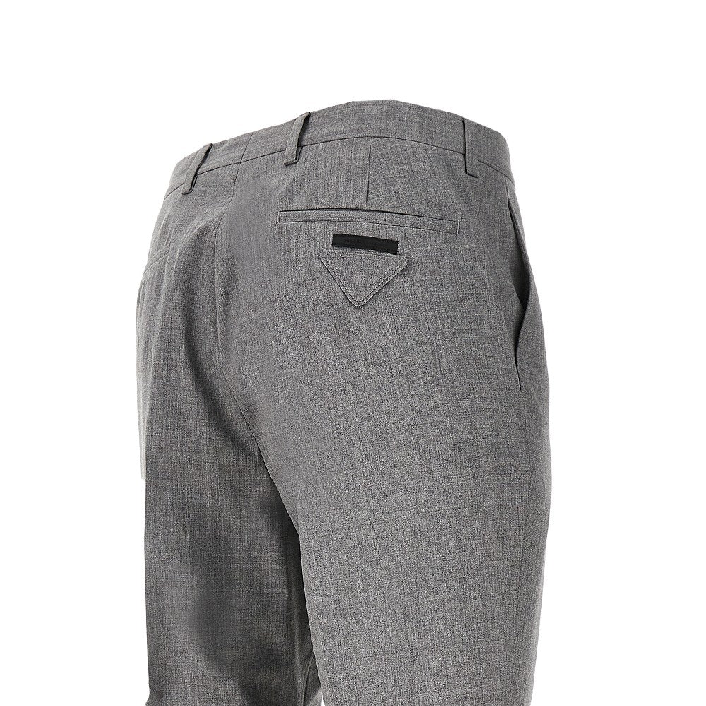 Pantalone jogger ibrido in lana