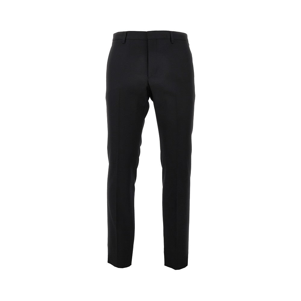 Pantalone in gabardine con inserto in nylon