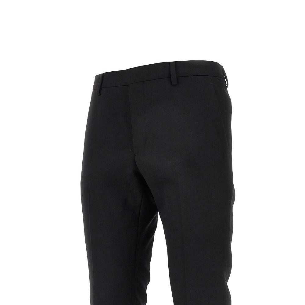 Pantalone in gabardine con inserto in nylon