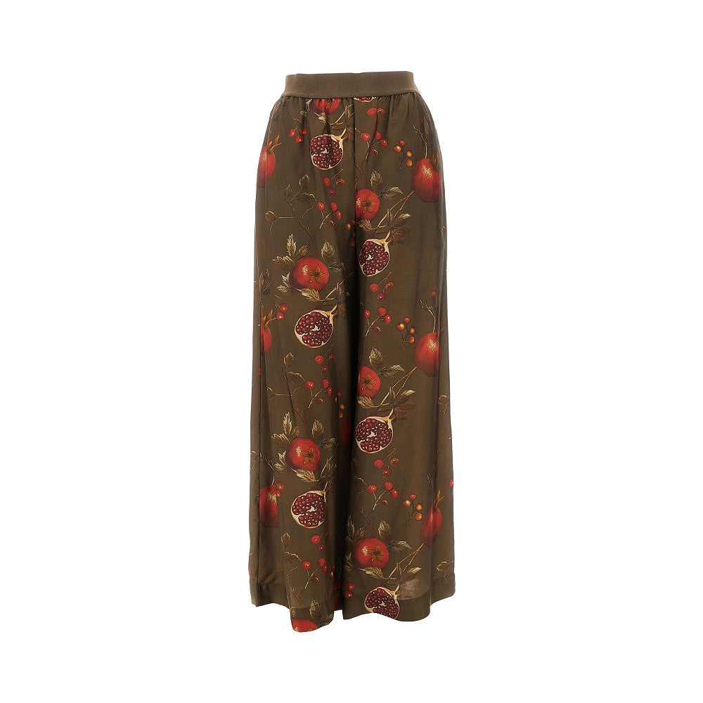 Pantalone 'Pansy' in twill stampato