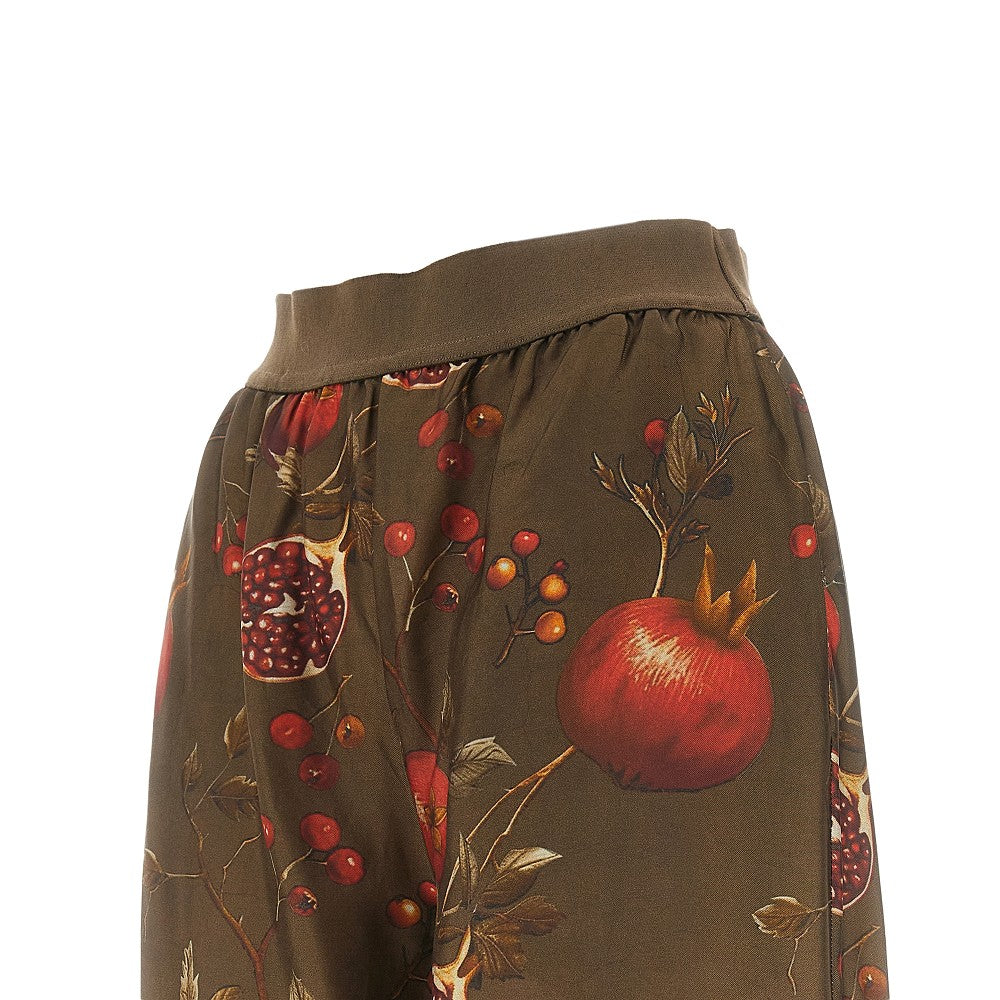 Pantalone 'Pansy' in twill stampato