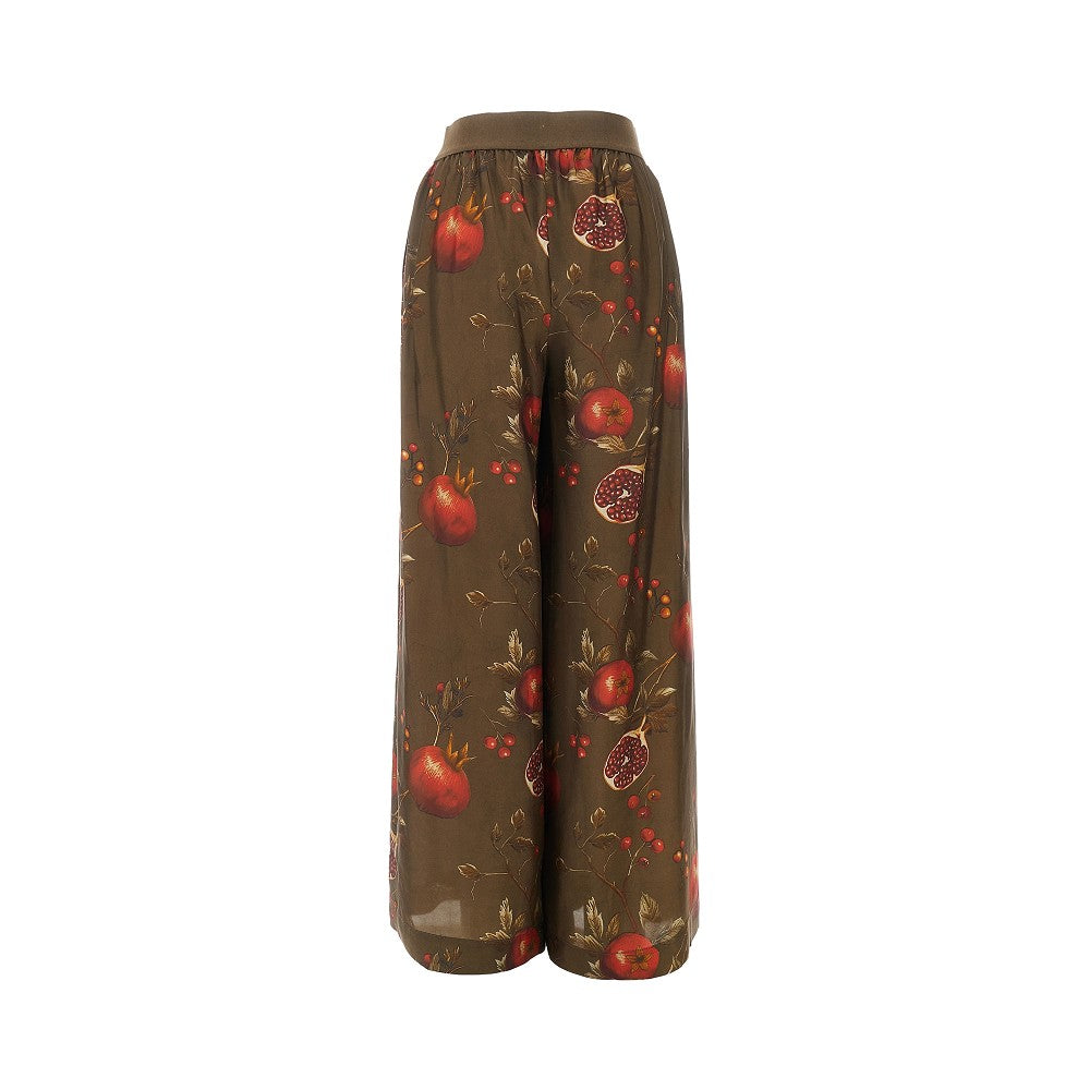 Pantalone 'Pansy' in twill stampato