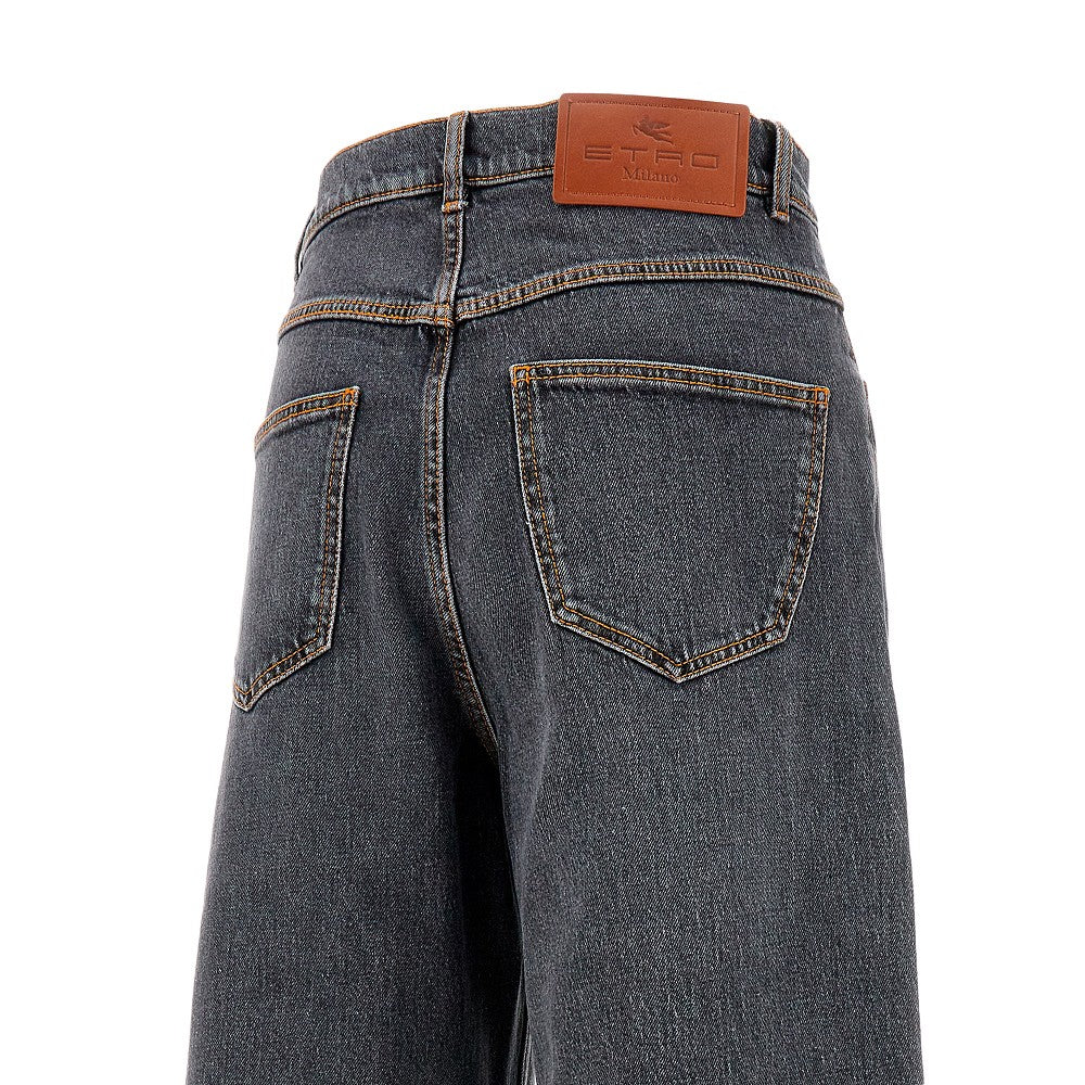 Jeans baggy in denim stretch