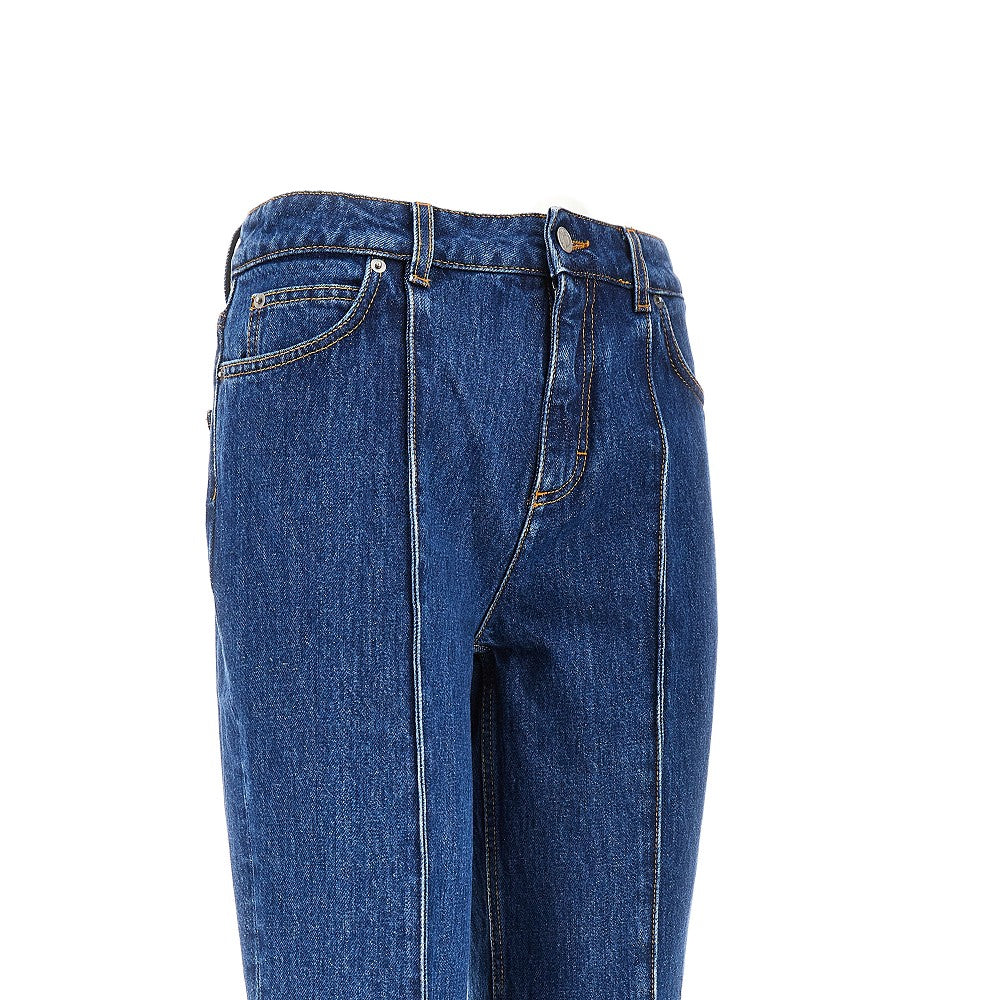 Flared cropped jeans