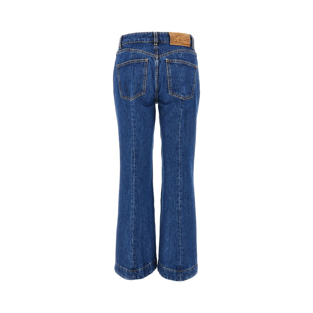 Flared cropped jeans